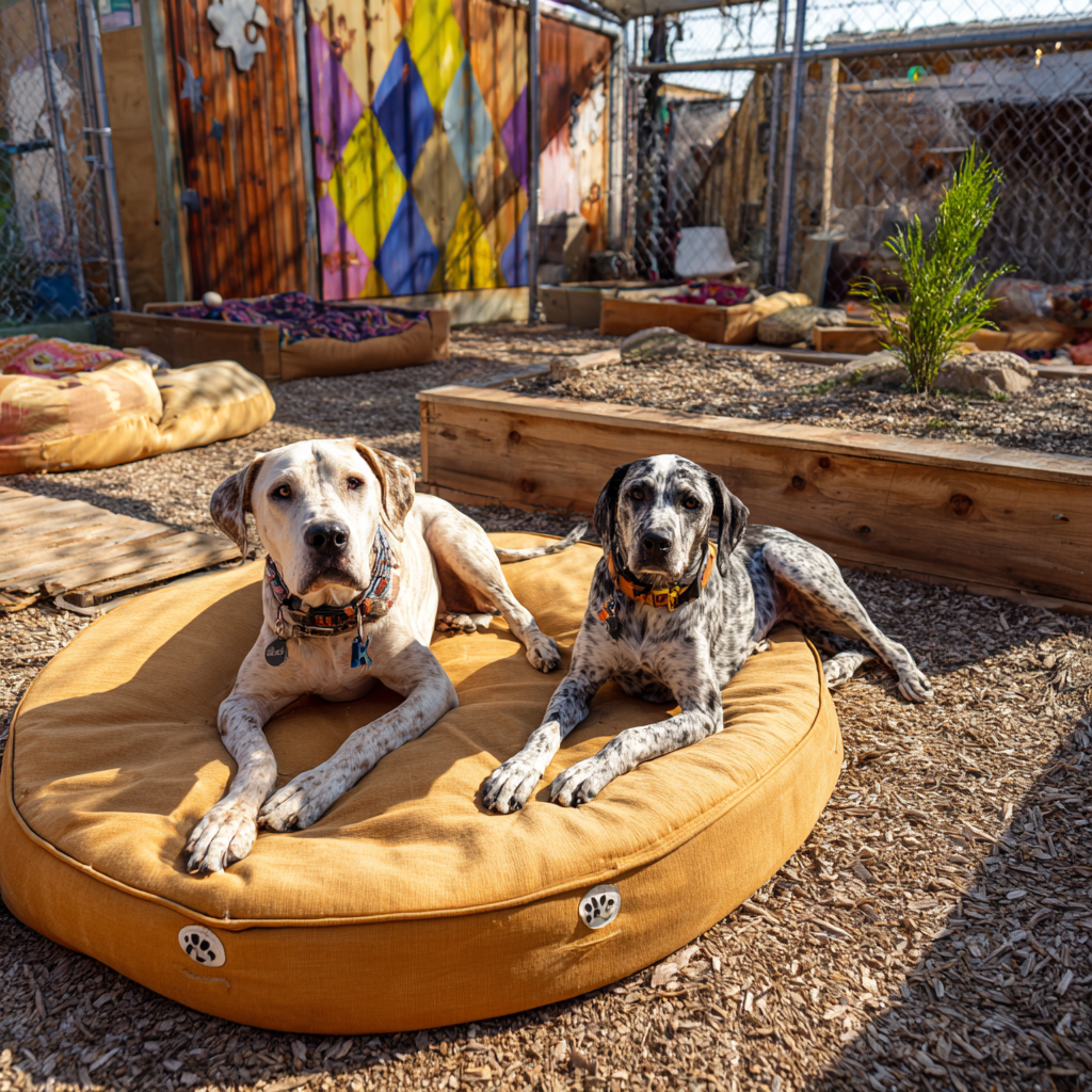 Calm indoor spaces for pets